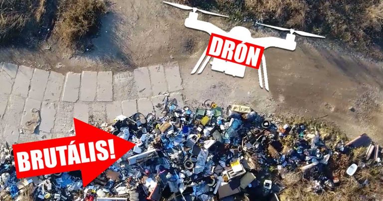 Brutális hulladékhegyek egy drón szemével